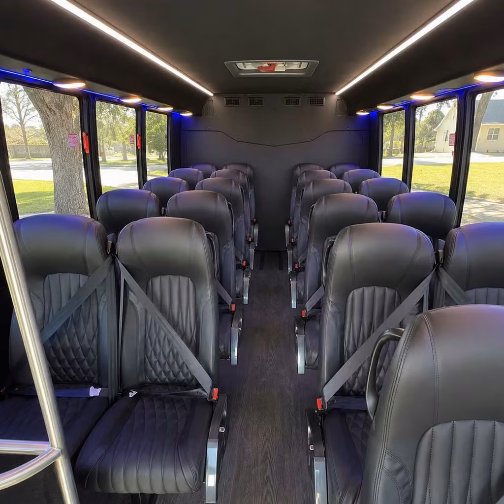 25 passenger minibus interior